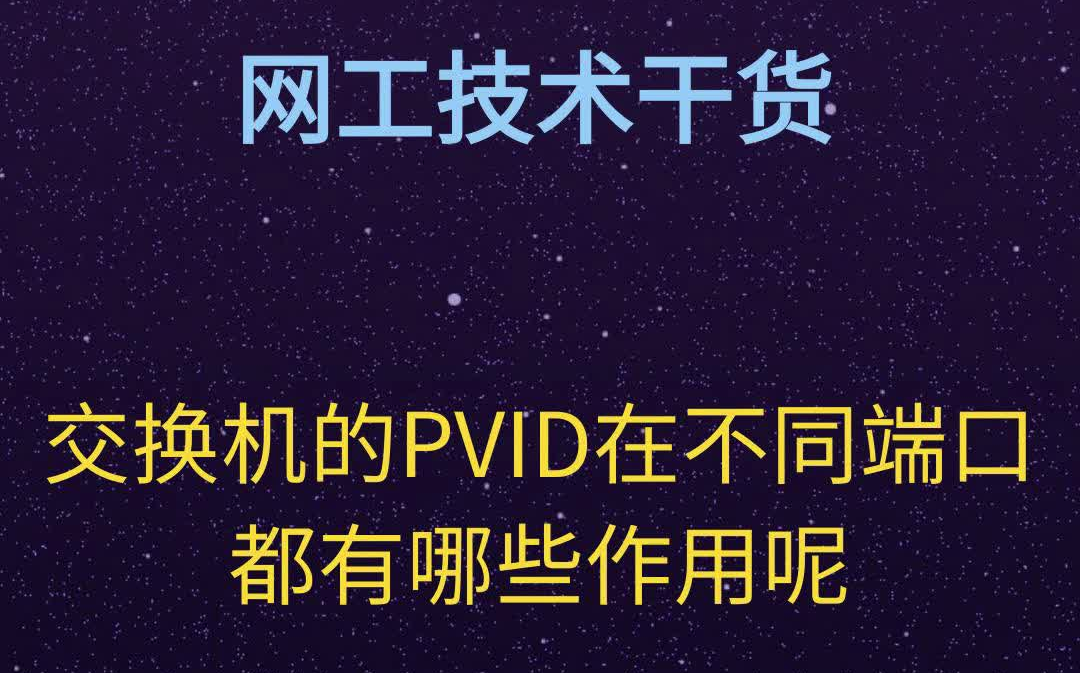 交换机的PVID在不同端口都有哪些作用呢哔哩哔哩bilibili