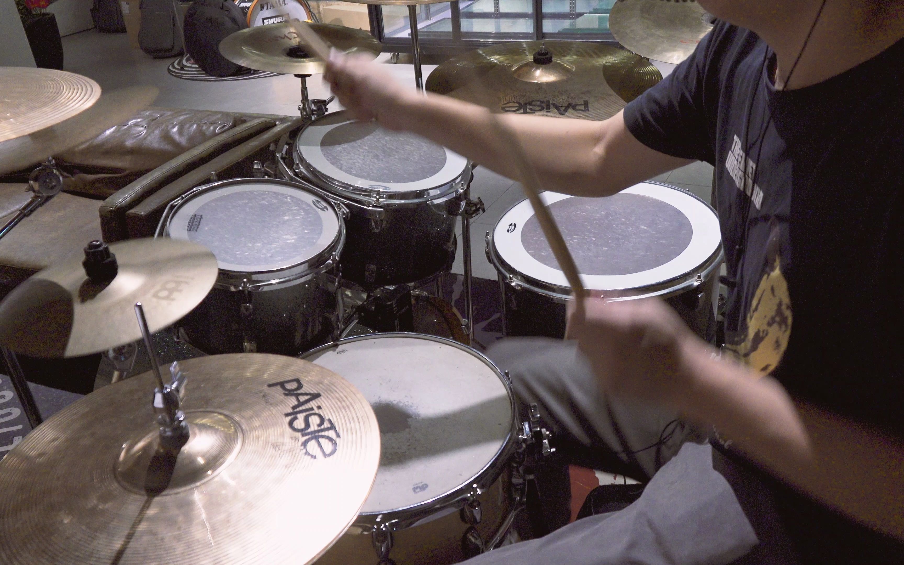 王北车 突然想到你 架子鼓 drum cover 现场