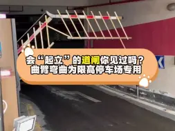 Tải video: 会起立的道闸你见过吗？曲臂道闸弯曲为限高停车场专用#车牌识别#停车道闸#小区车牌识别系统#高清车牌识别管理系统#停车场车牌识别