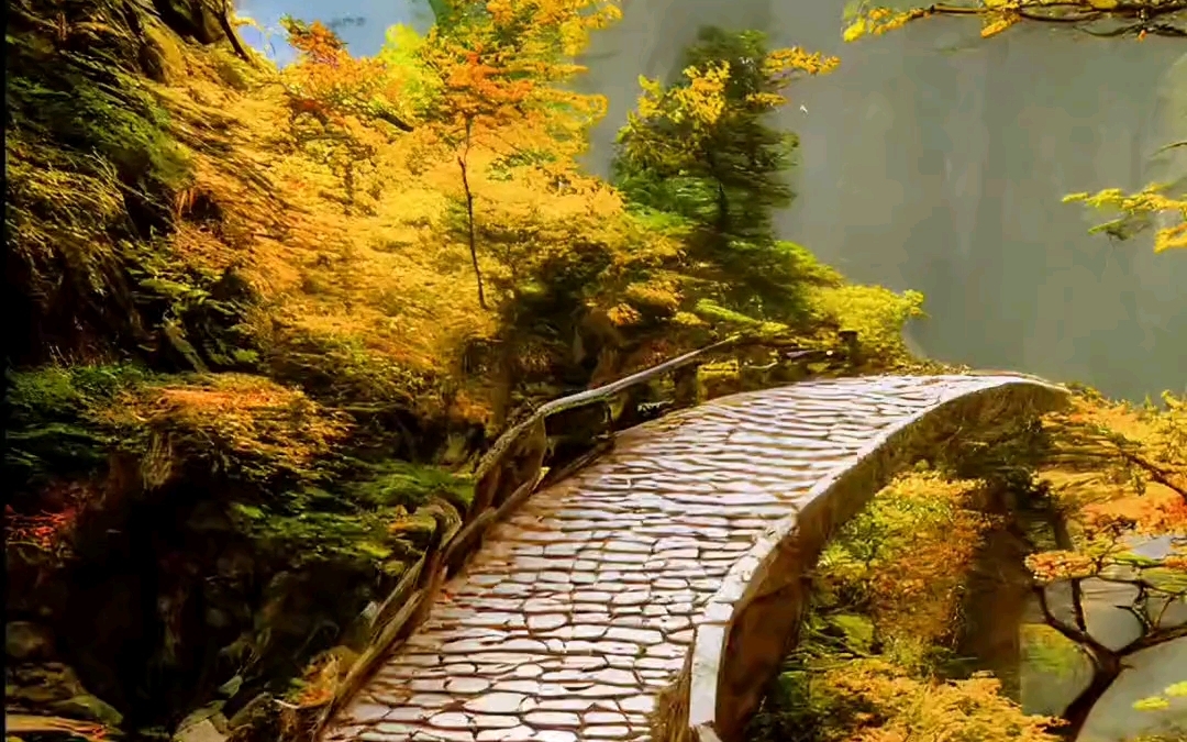 石径小路通幽处,奇峰隐隐匿仙境