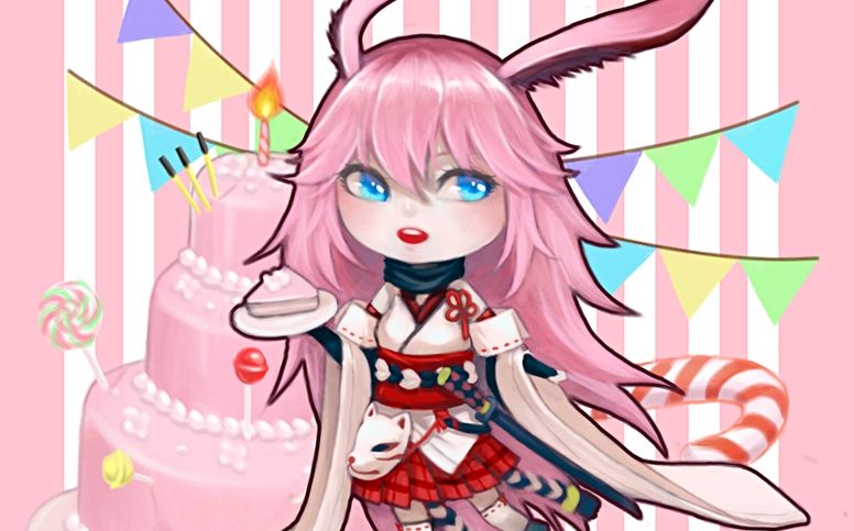 【板绘】崩坏3八重樱生日贺图