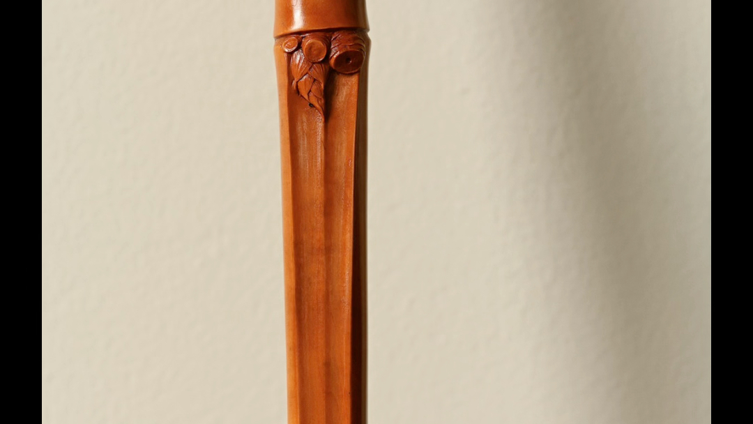 黄杨木"勇往直前"拐杖