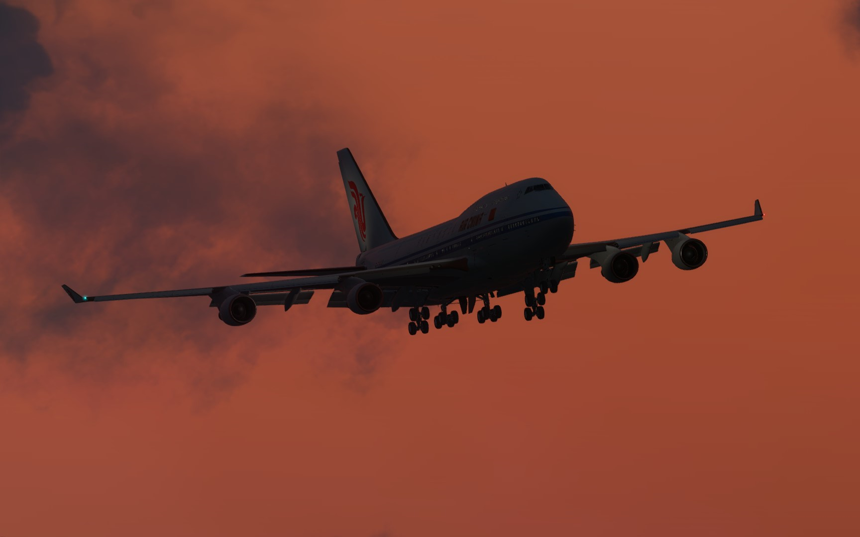 p3d 中国国际航空747