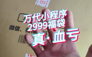 Video herunterladen: 万代小程序2999福袋！真·血亏！！！！！！