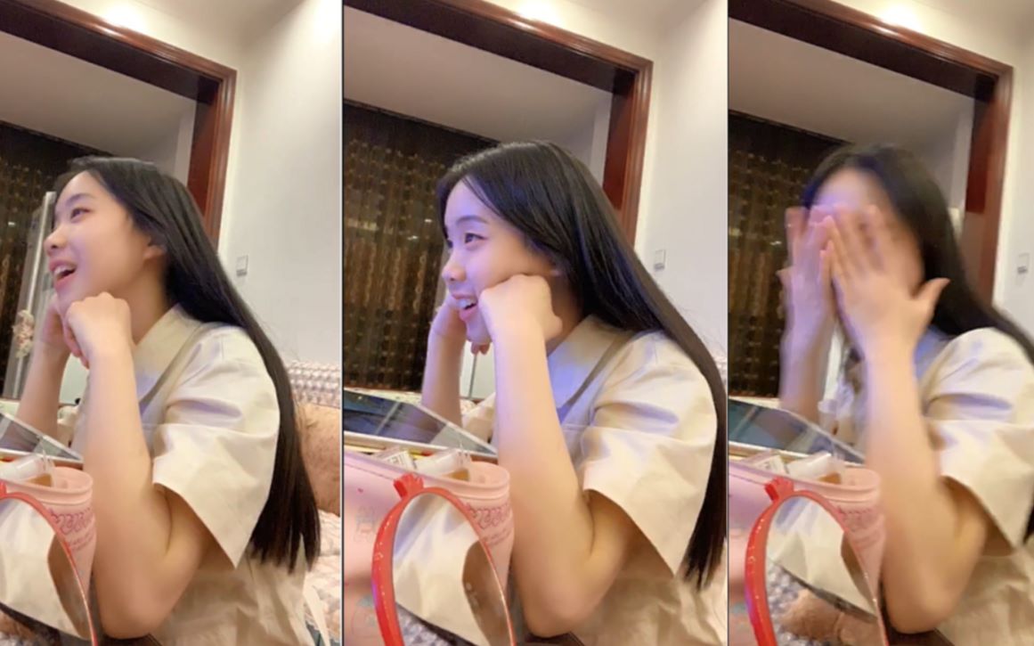 梁娇梁乔大乔小乔看电视的样子很好笑