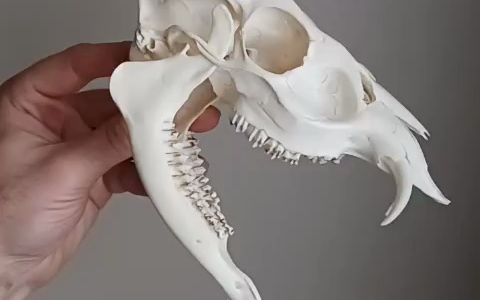 动物头骨-麂头骨