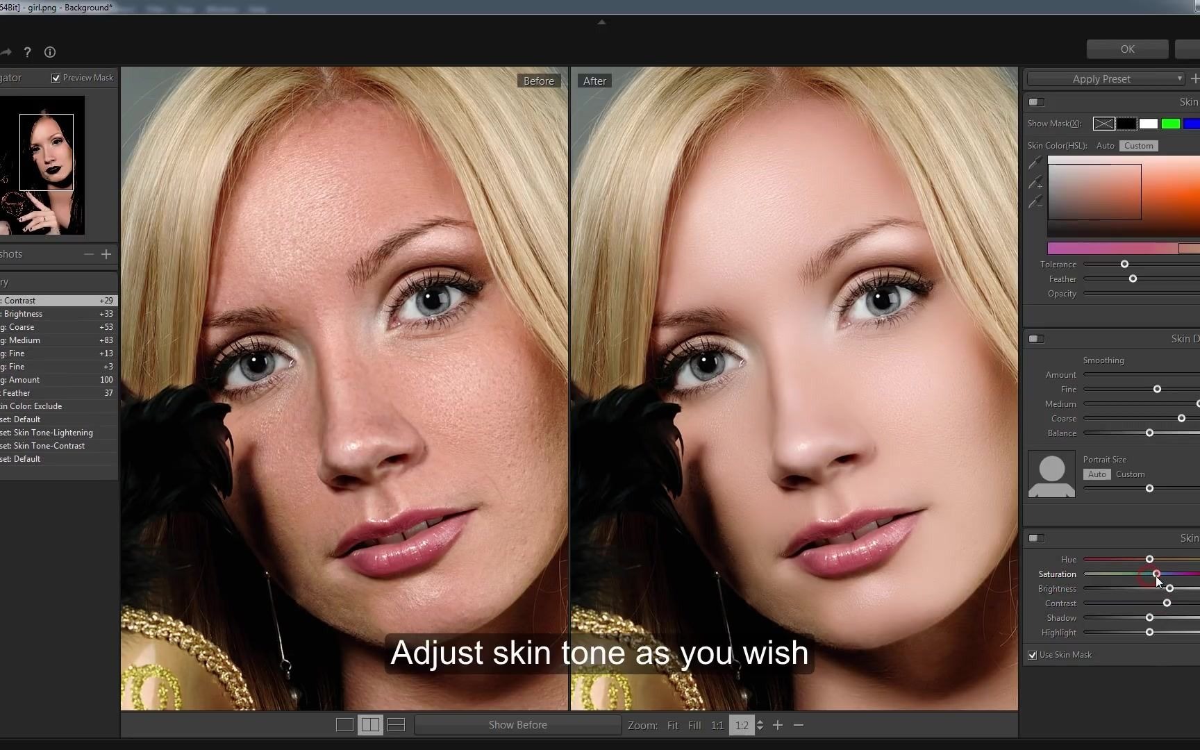 超快速人像磨皮软件ps插件skinfiner40平面摄影师必备皮肤修饰工具