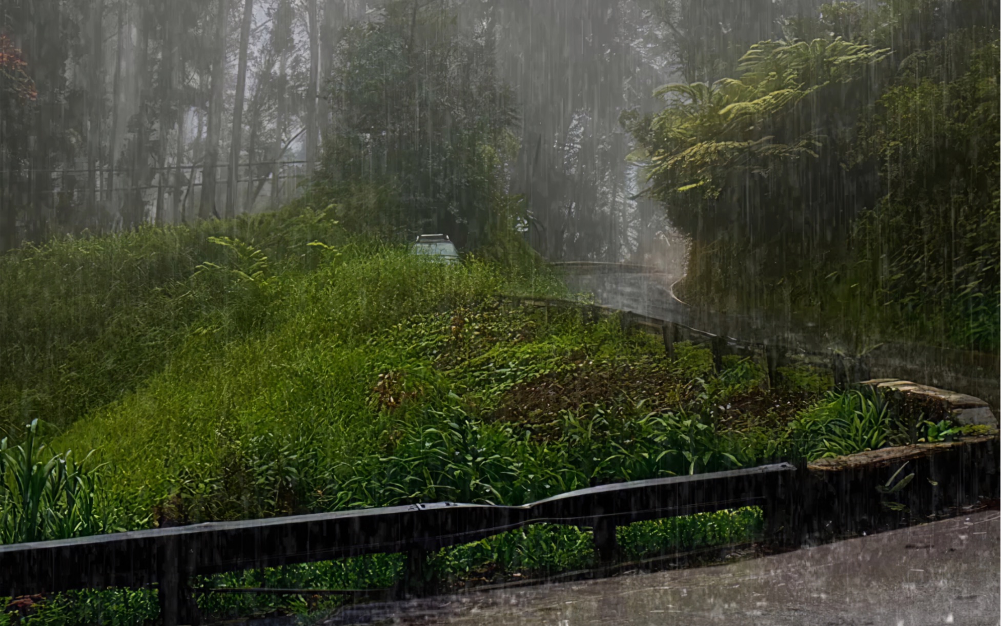 [图]听雨是一种解压，看雨是一种宣泄。我想这样的画面一定能让你心情平静许多吧，希望我的作品可以一直治愈你。