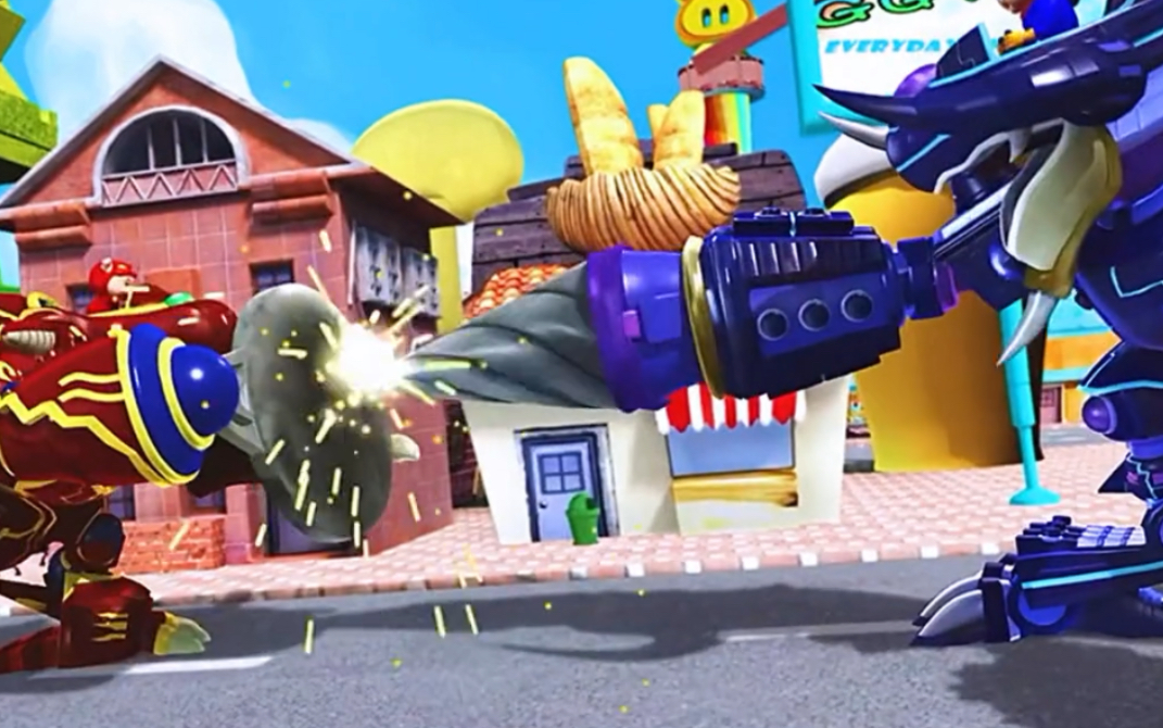 【60帧】蓝雷机甲还是炒帅的,可惜连平底锅都干不过!