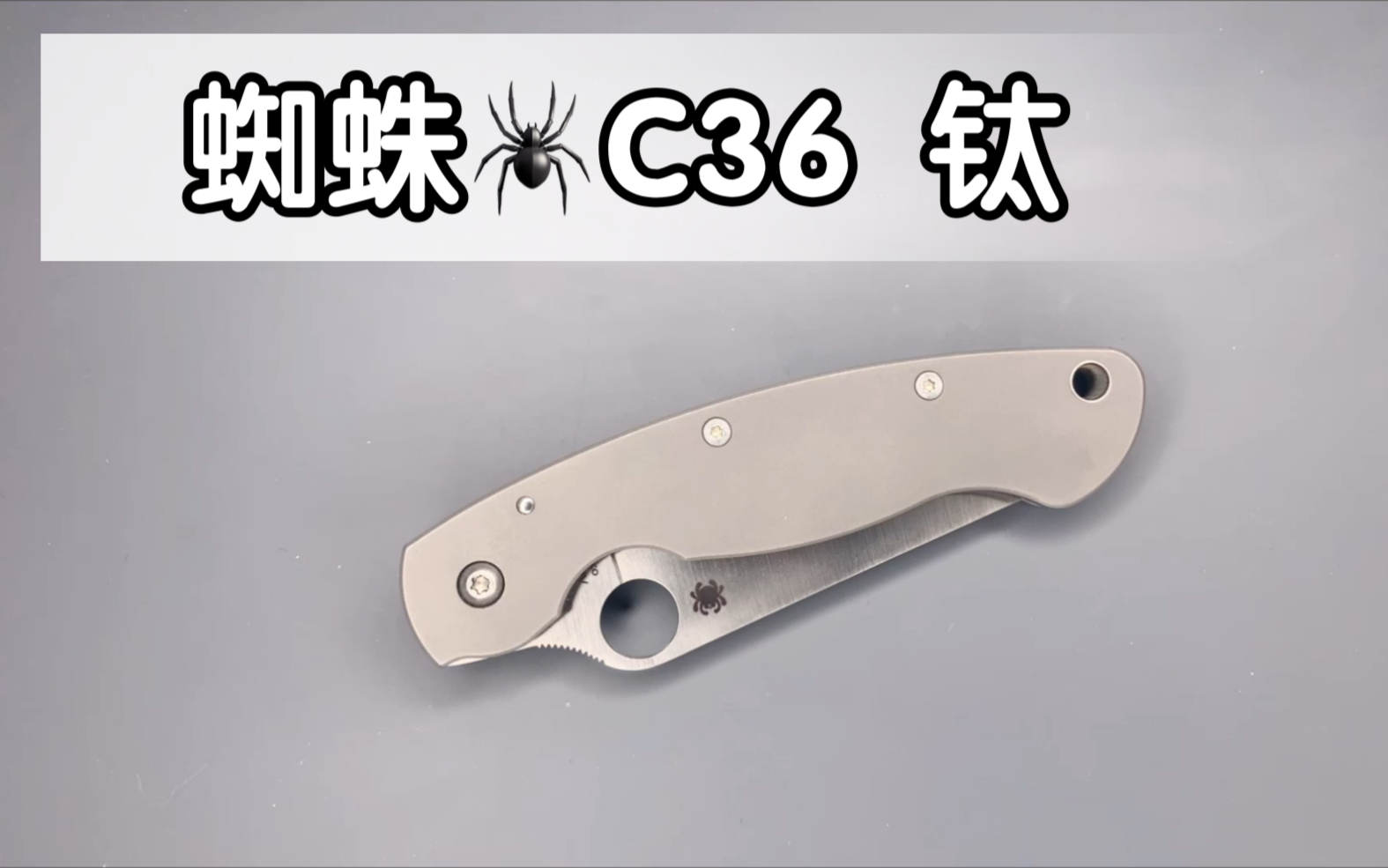 【小刀客】速看 蜘蛛C36TIP Spyderco Military ti哔哩哔哩bilibili