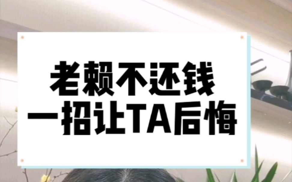 老赖不还钱,一招让ta后悔!#强制执行#查封冻结#老赖#如何讨债#哔哩哔哩bilibili