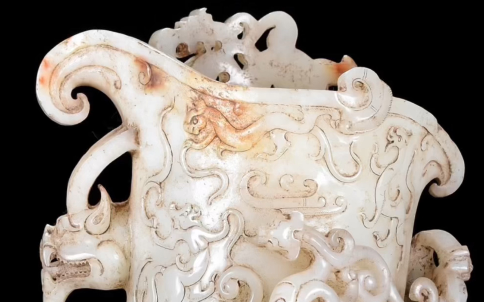 古玉老玉和田玉 角杯