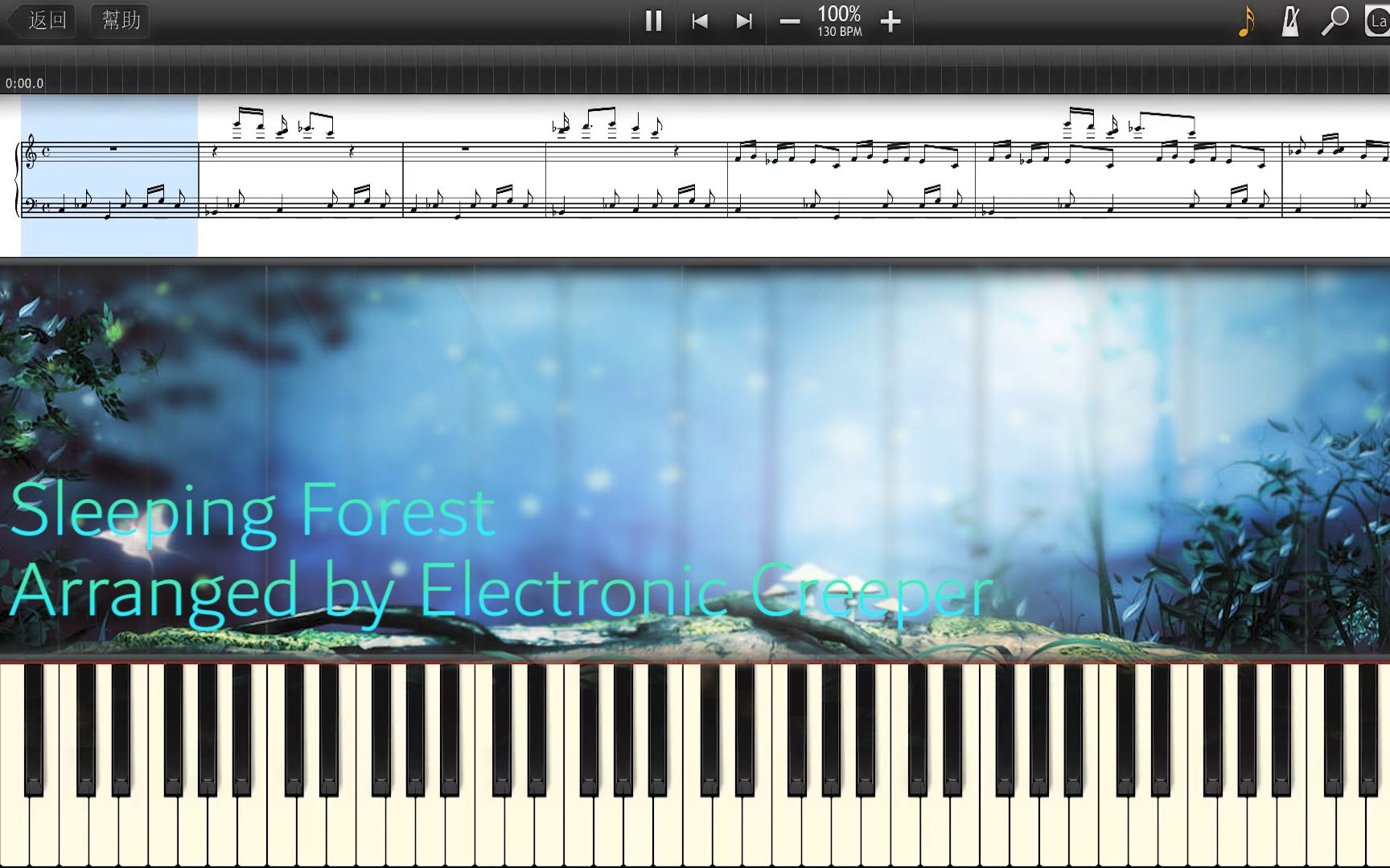 活动作品钢琴改编sleepingforest原geisha