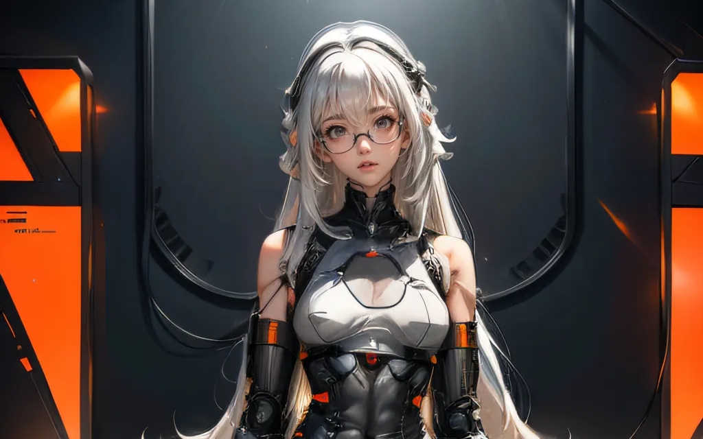 ai机械风少女 壁纸