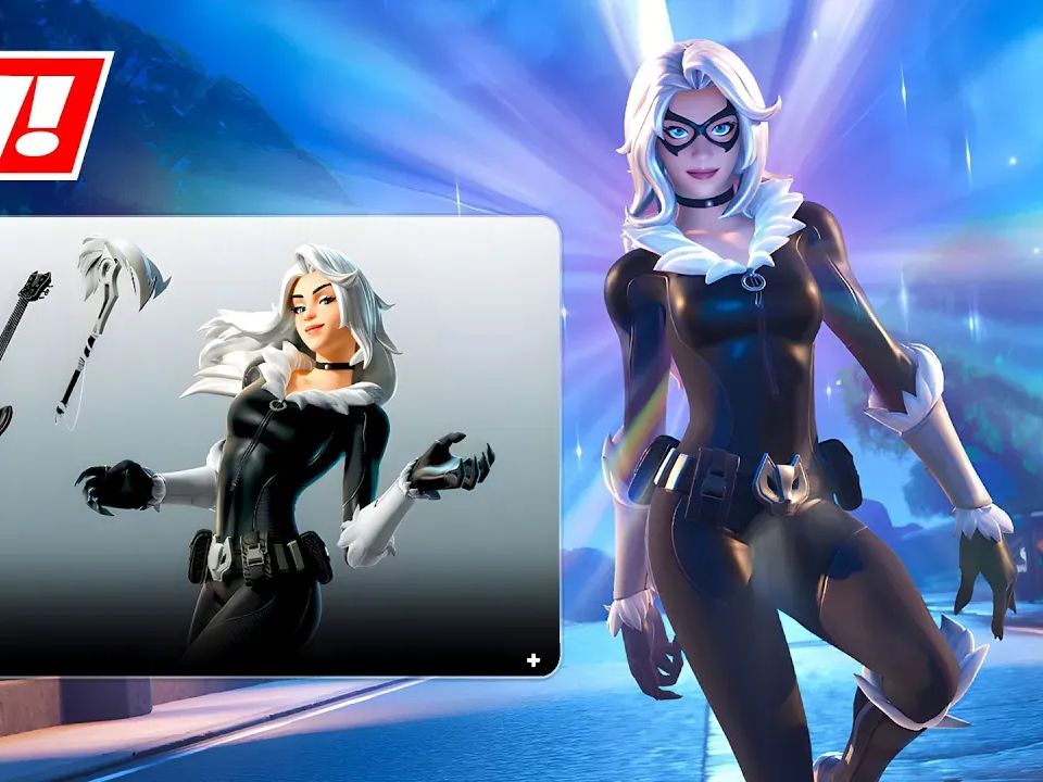 《堡垒之夜》黑猫皮肤演示,买前先看!