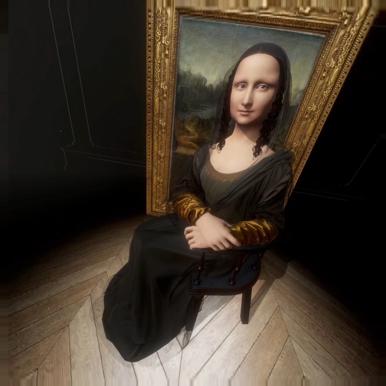 [图]用VR看世界！这是steam的Mona Lisa Beyond the Glass讲 述蒙娜丽莎的传奇