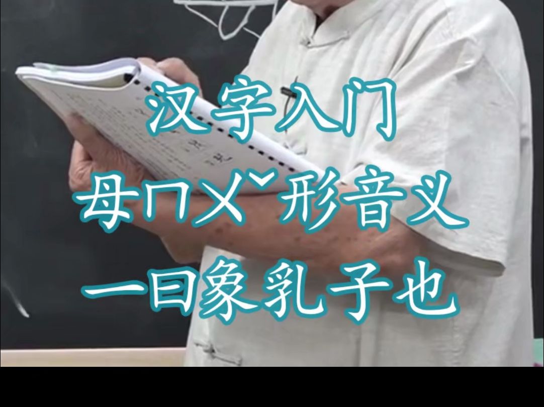 147汉字入门母ㄇㄨ뇥𝢩Ÿ𓤹‰说文解字540部首 一曰象乳子也 蓼莪 道德经哔哩哔哩bilibili