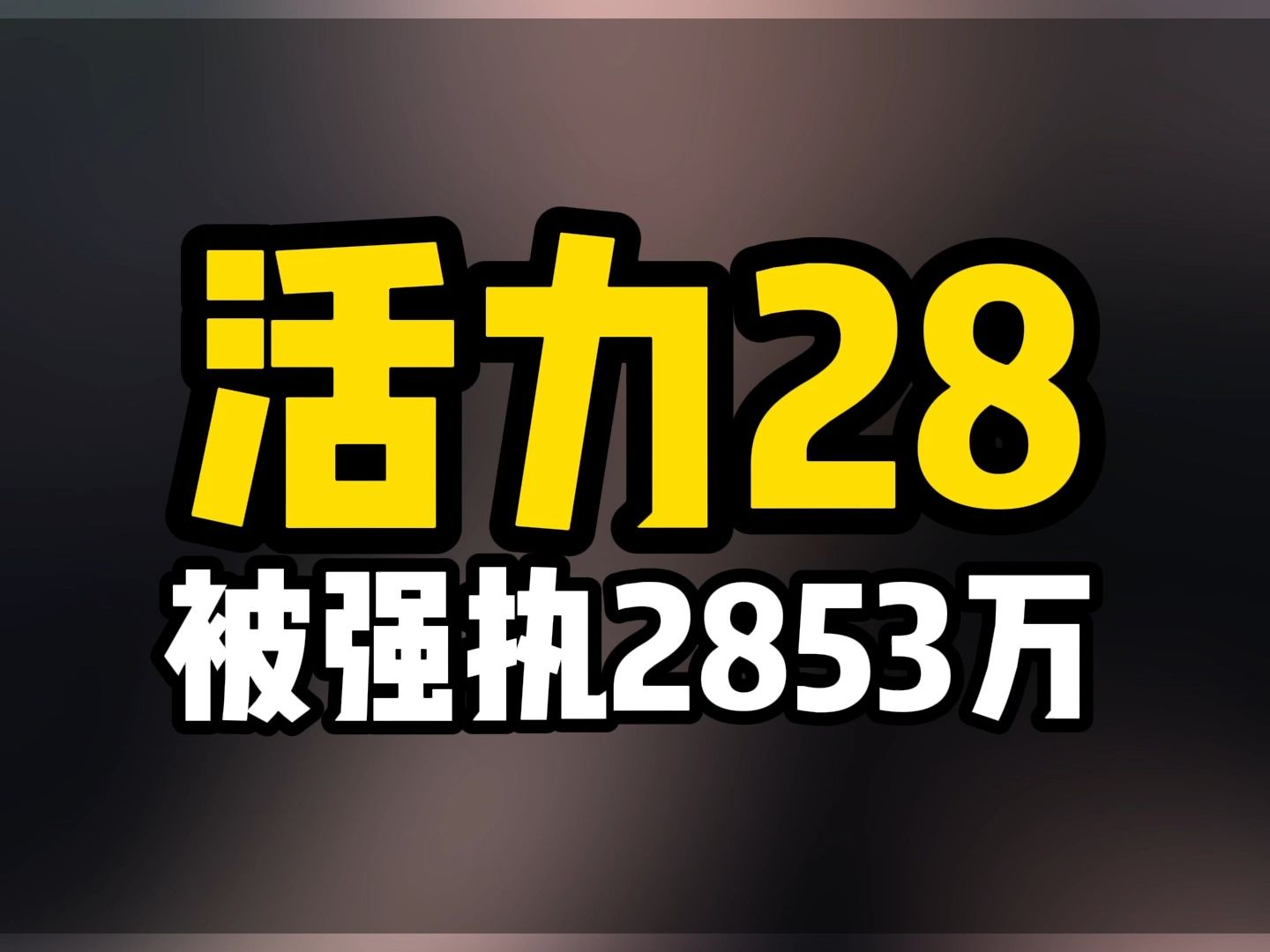 天眼查APP显示#活力28被强执2853万哔哩哔哩bilibili