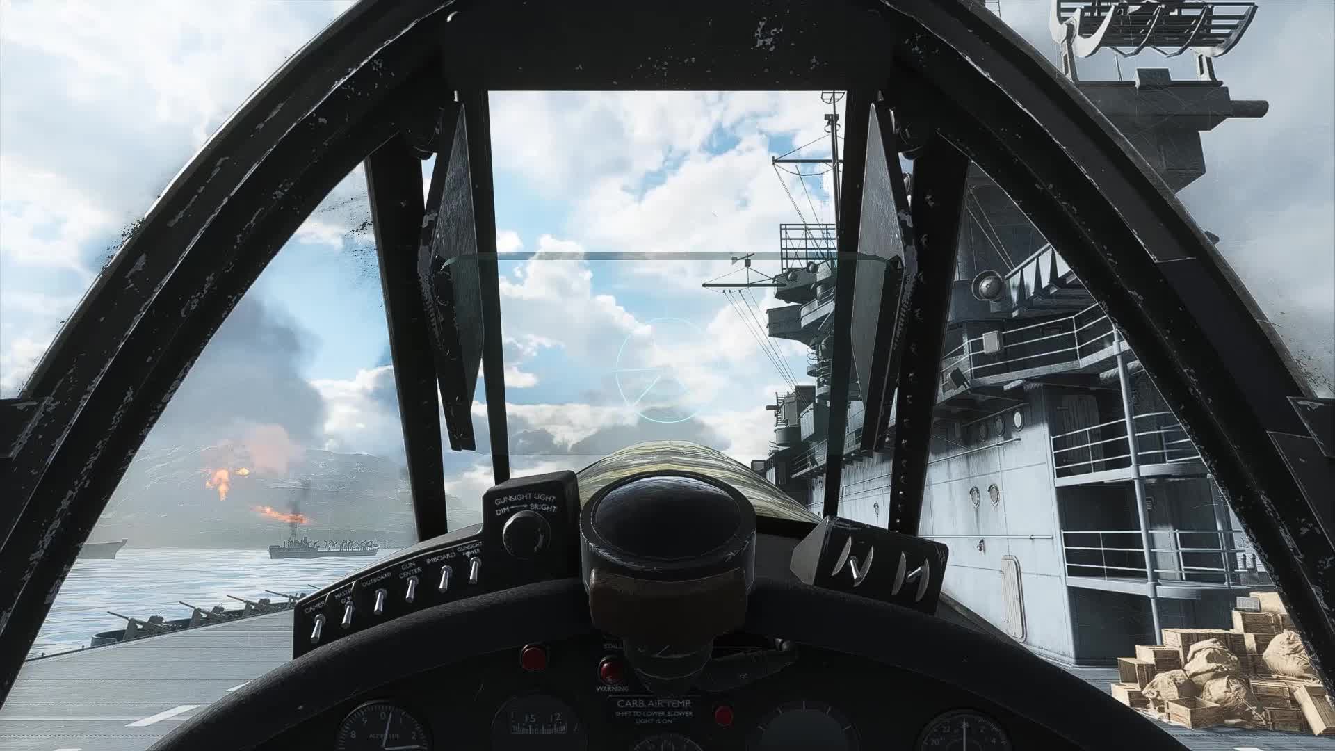 真实系列:战地5 无hud沉浸式空战f4u海盗 (皇牌空战7 bgm)