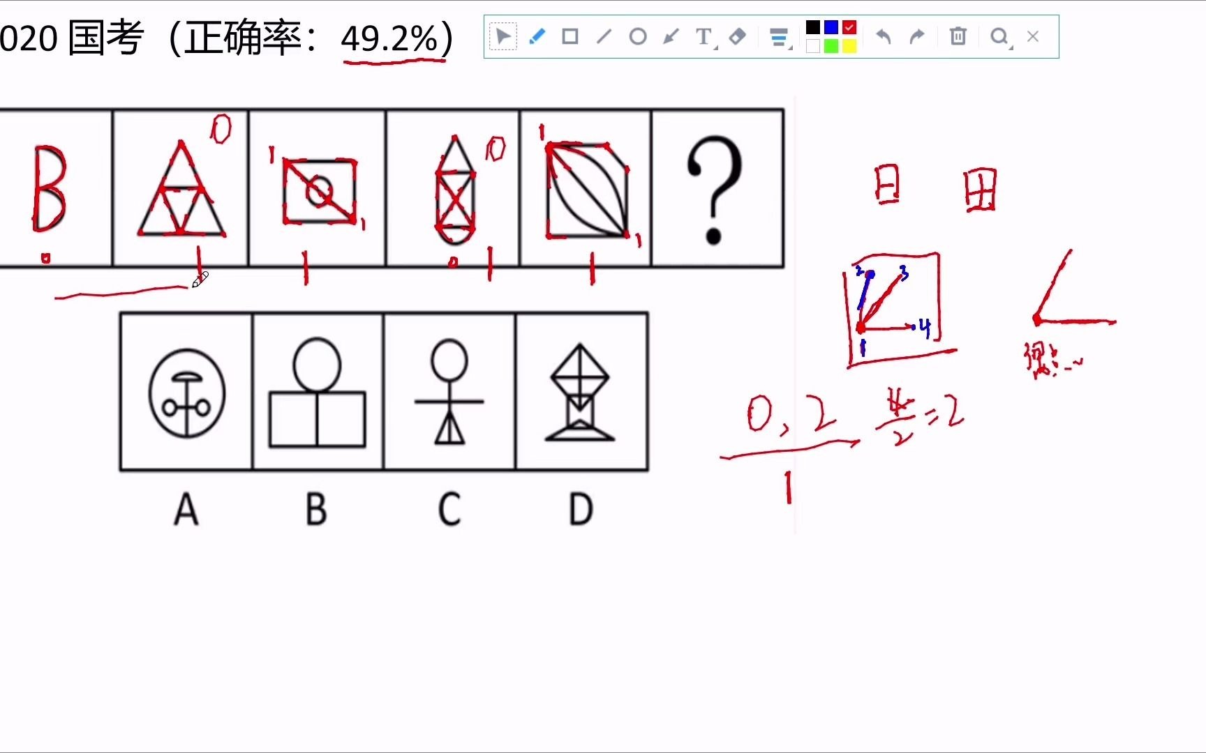 公考 行测 图形推理 如何通过奇点数来确定几笔画哔哩哔哩bilibili