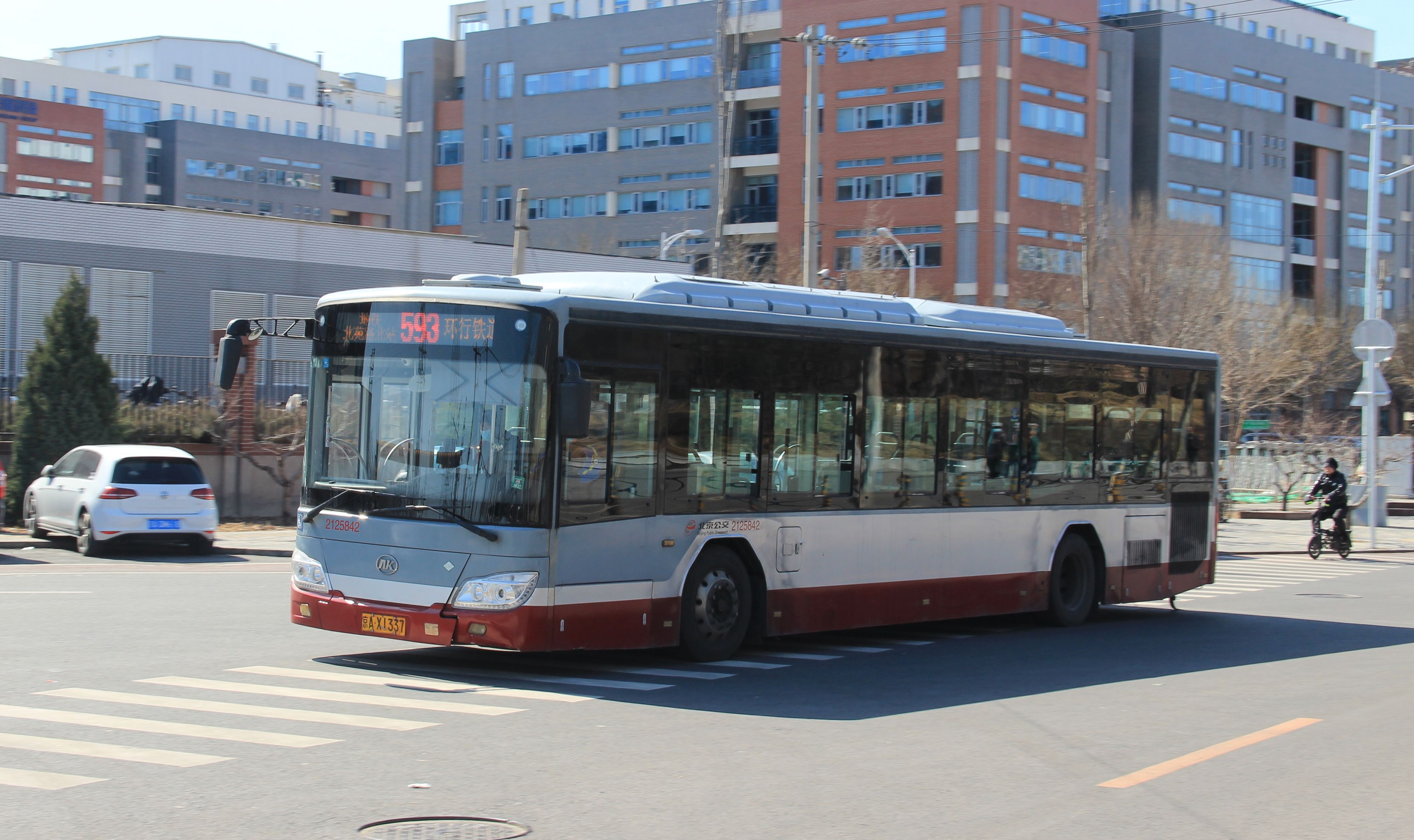 北京公交593路安凯hff6121g15c(菲亚特发动机,采埃孚6at)运行实录2