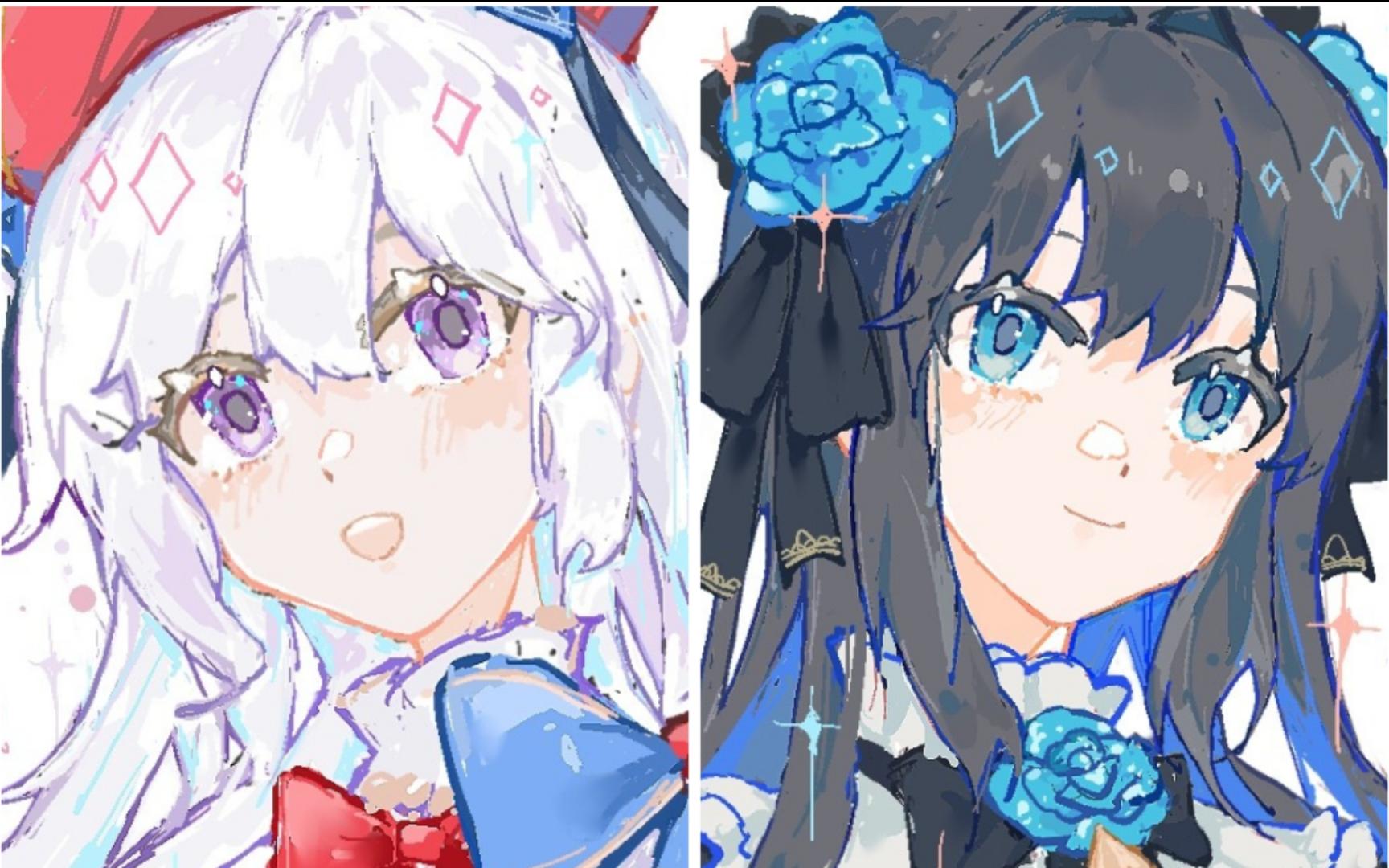 【二值笔摸鱼两则】这是什么?光光和对立,吃一口