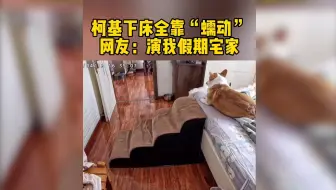 柯基下床全靠“蠕动”网友：演我假期宅家