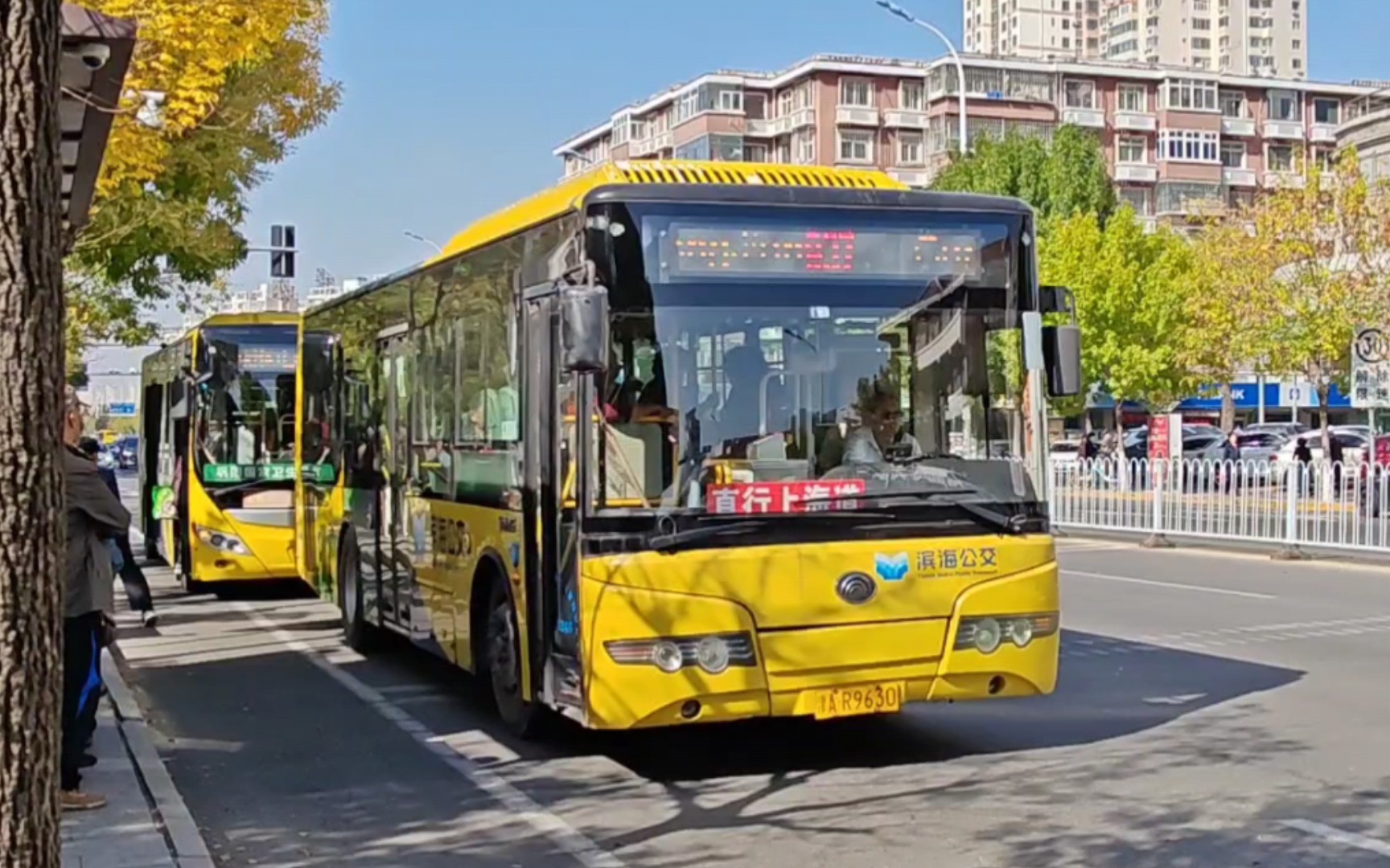 天津滨海公交 zk6108chevg2(松正3混联混合动力)运行实录