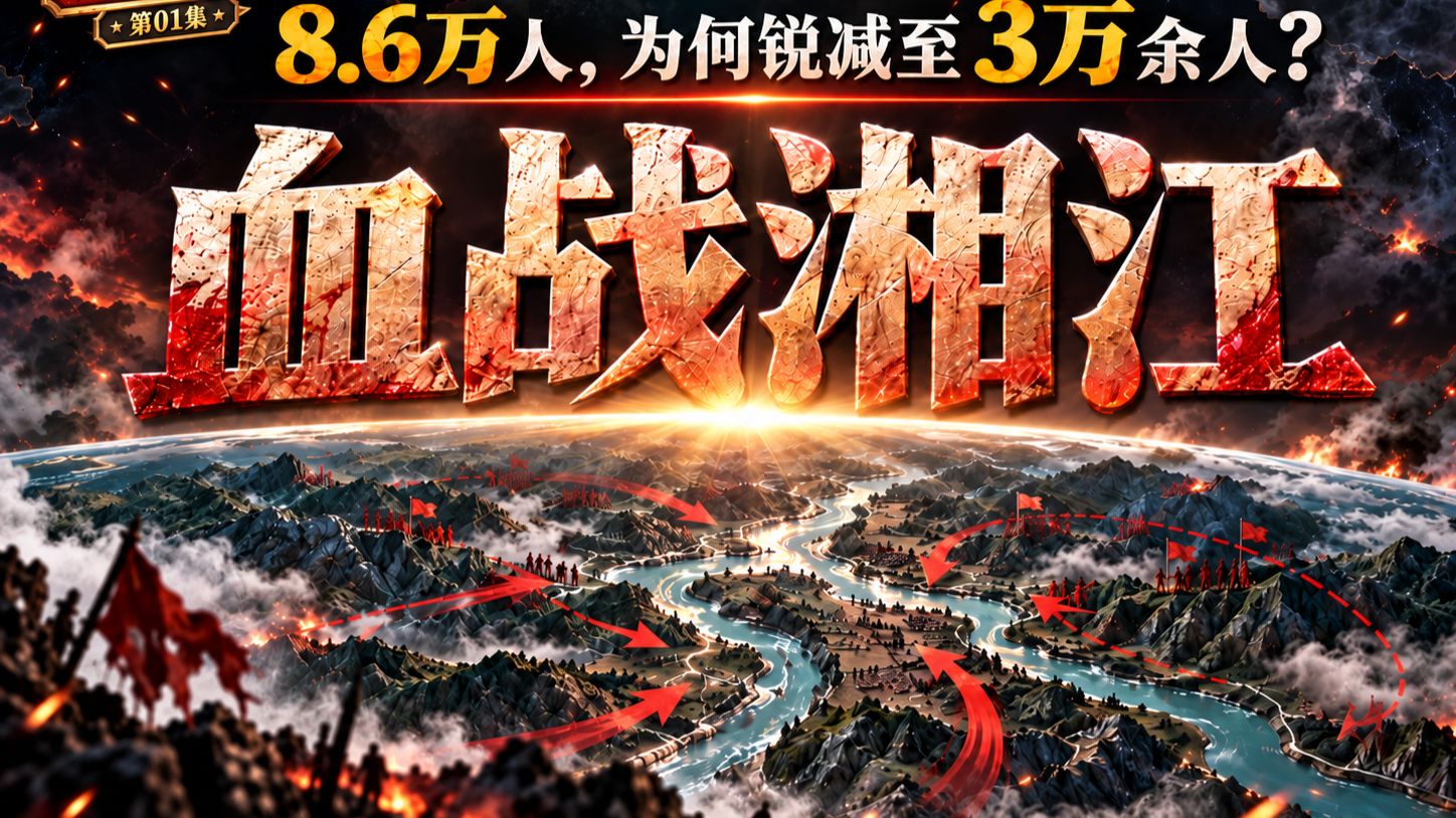 【地图上的长征1】血战湘江！8.6万红军为何锐减至3万余人