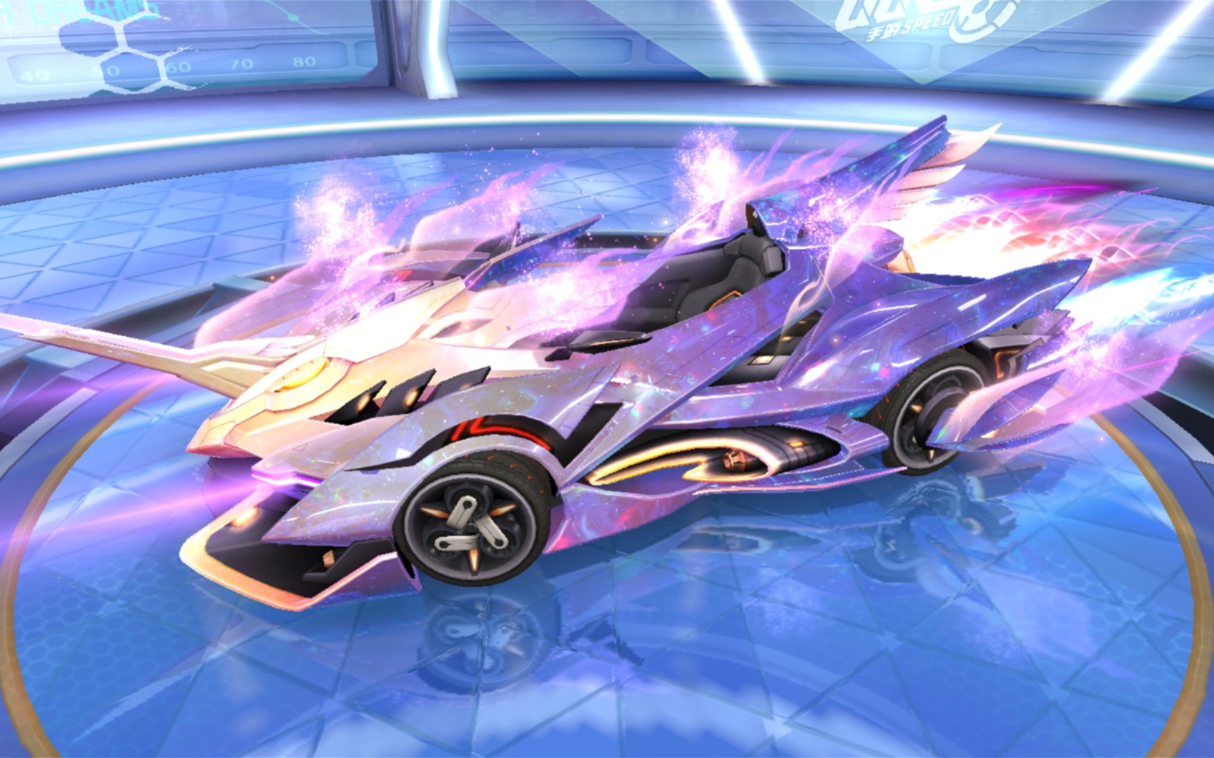 qq飞车缤纷神驹模型展示,云游天府