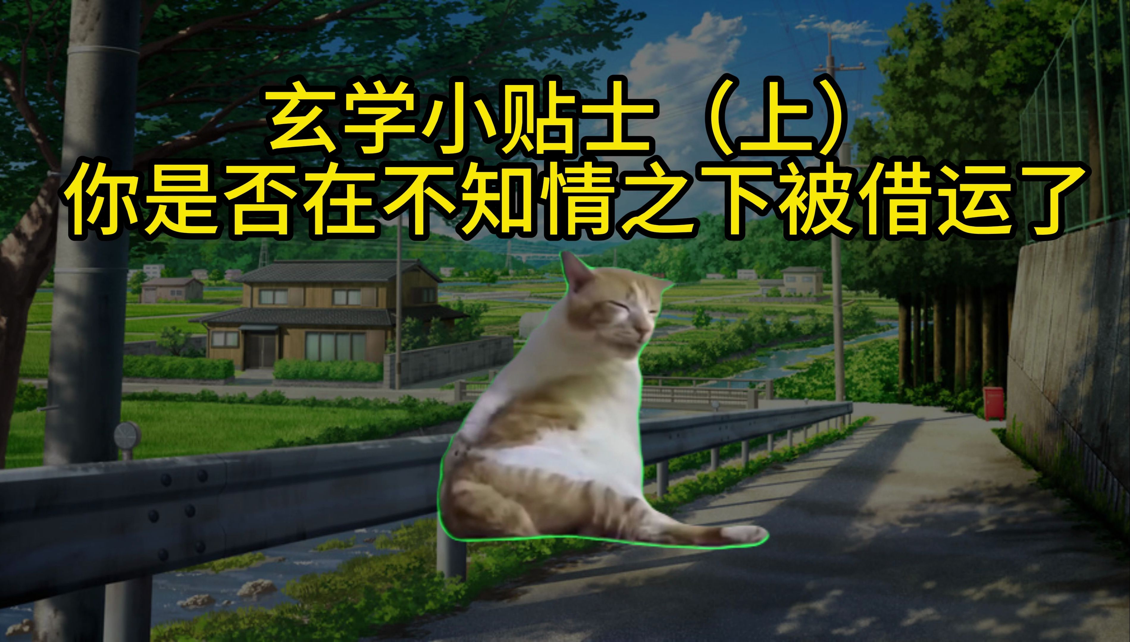 【猫meme】玄学小贴士之你在不知情之下被借运了吗?哔哩哔哩bilibili