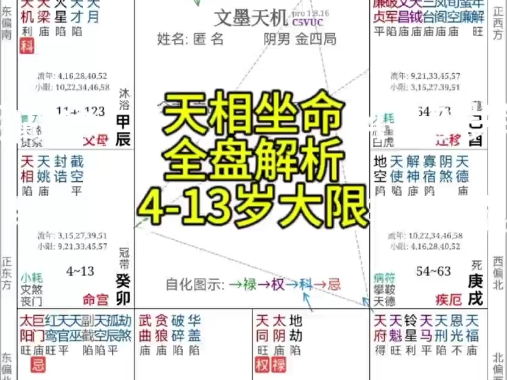 413岁大限.天相坐命哔哩哔哩bilibili