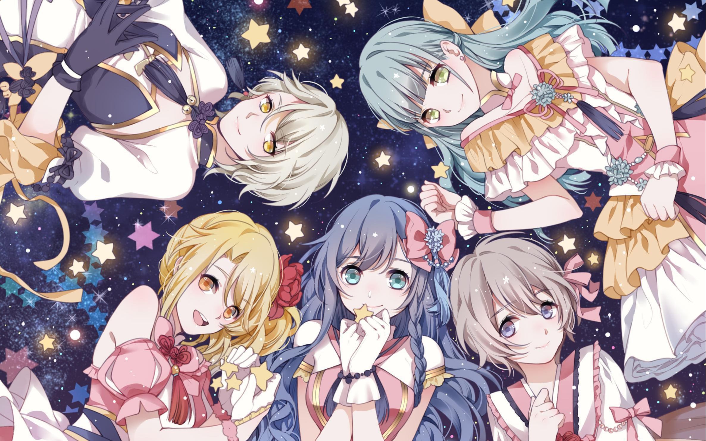 【星梦偶像计划】喜欢你☆七夕快乐——【五人占位翻唱】哔哩哔哩bilibili