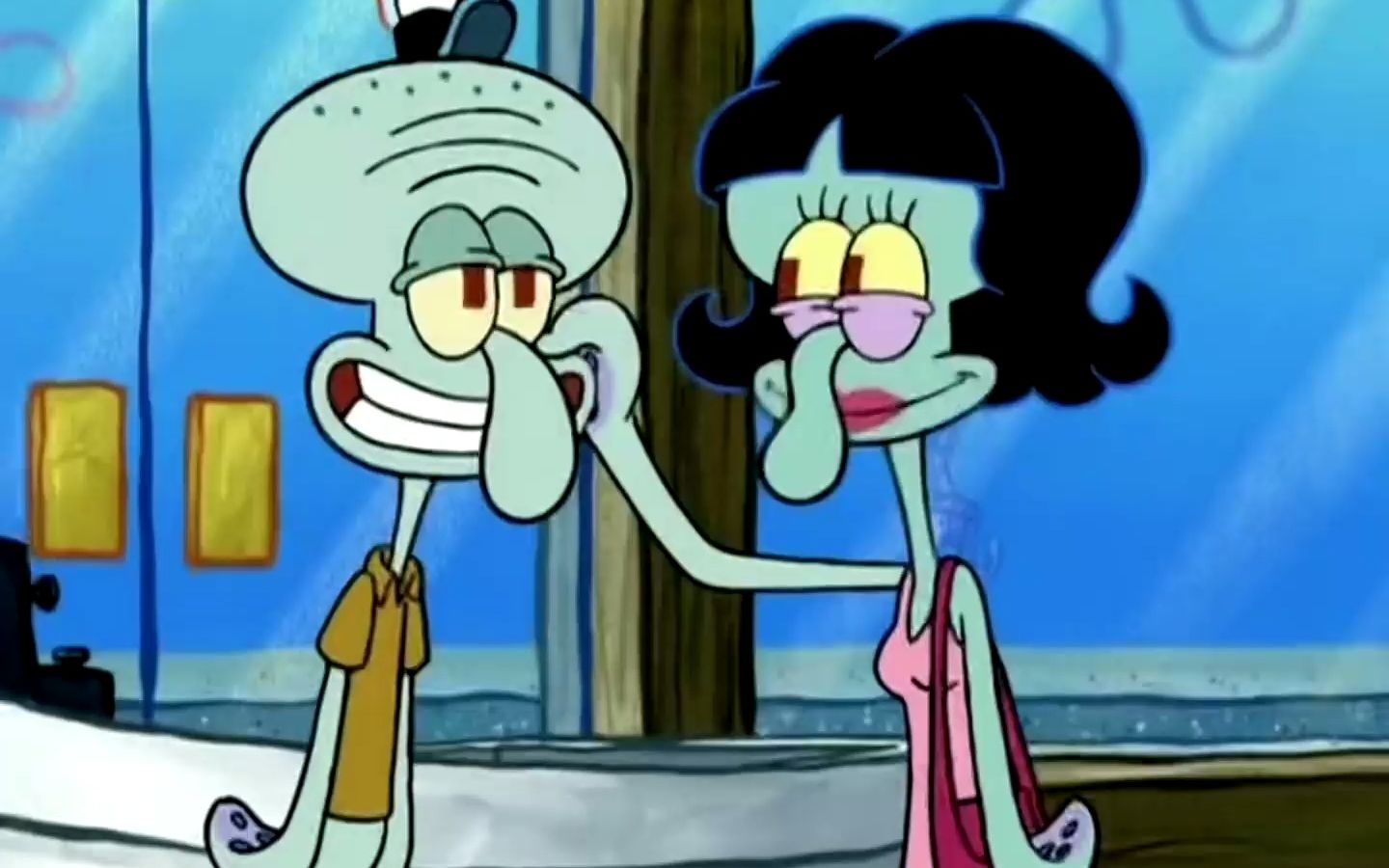 章鱼哥已黑化,章鱼妹没有了#海绵宝宝