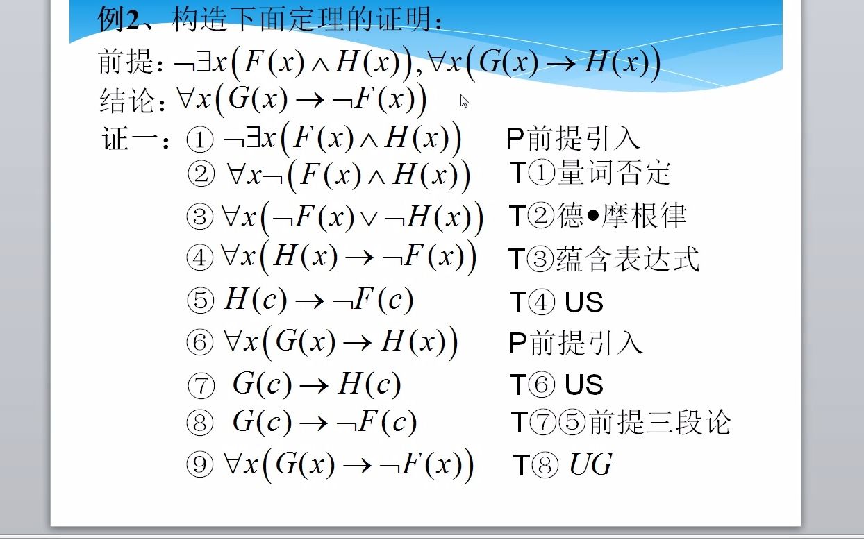 [图]谓词逻辑推理证明1