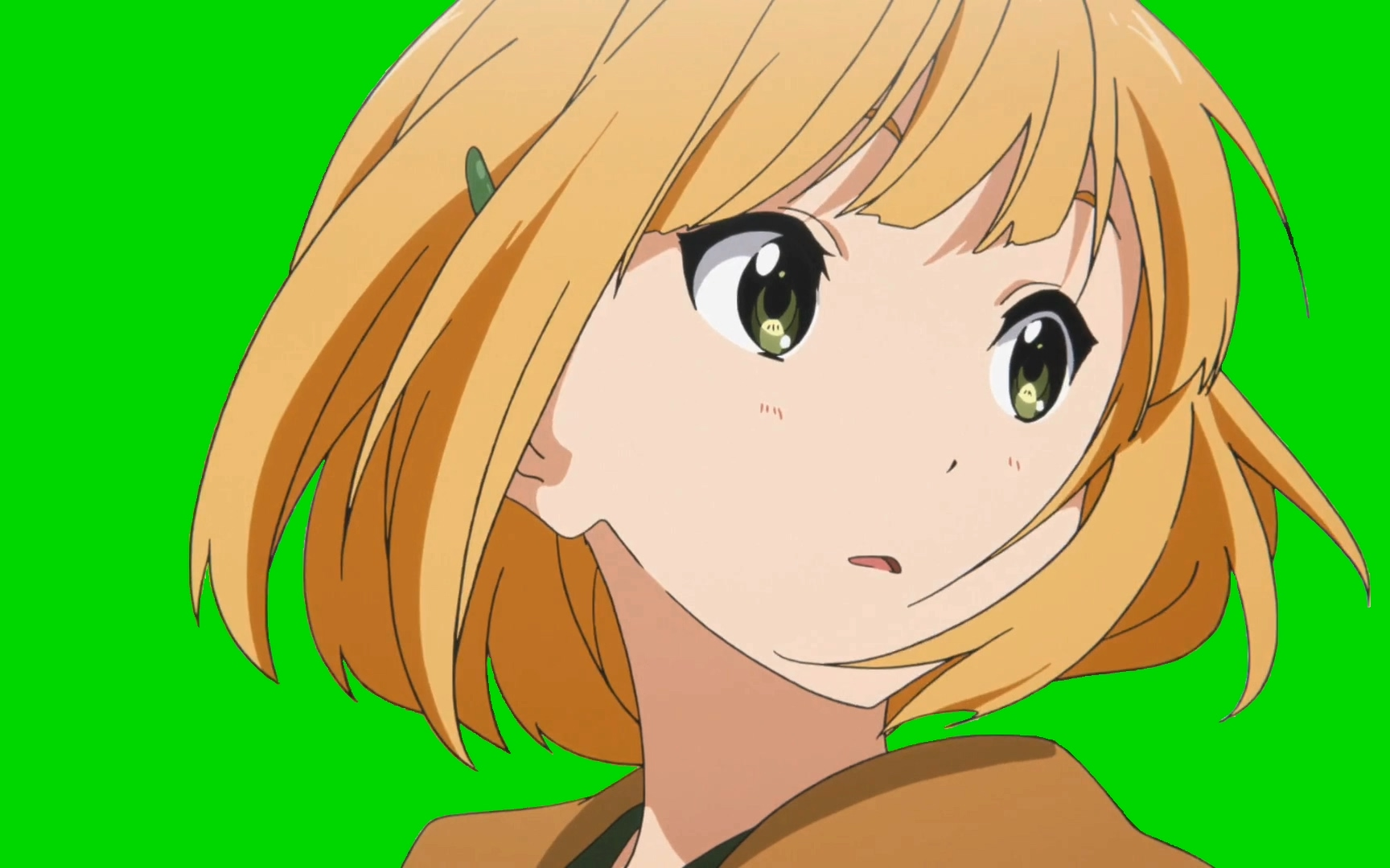 【绿幕素材】玉子市场 常盘绿转头_哔哩哔哩 (゜-゜)つロ 干杯~-bili