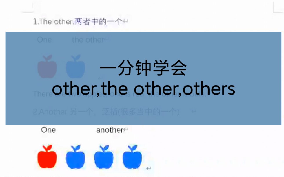 other,the other,others,another如何区分哔哩哔哩bilibili