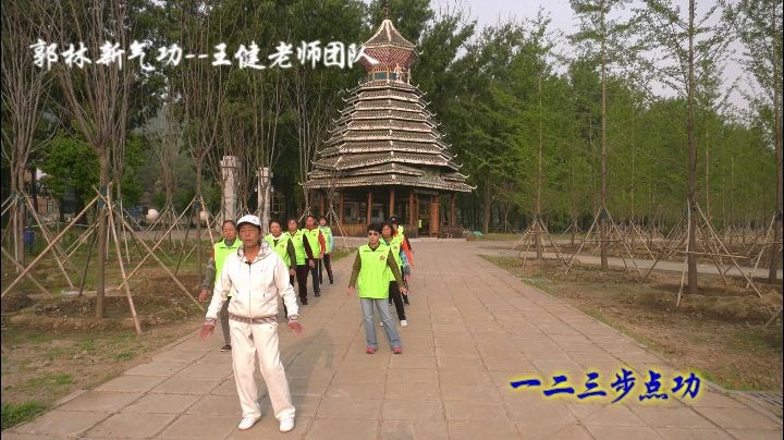 [图]一二三步点功|郭林新气功王健团队功法演示