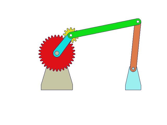齿轮-连杆组合机构动画_哔哩哔哩 (゜-゜)つロ 干杯~-bilibili