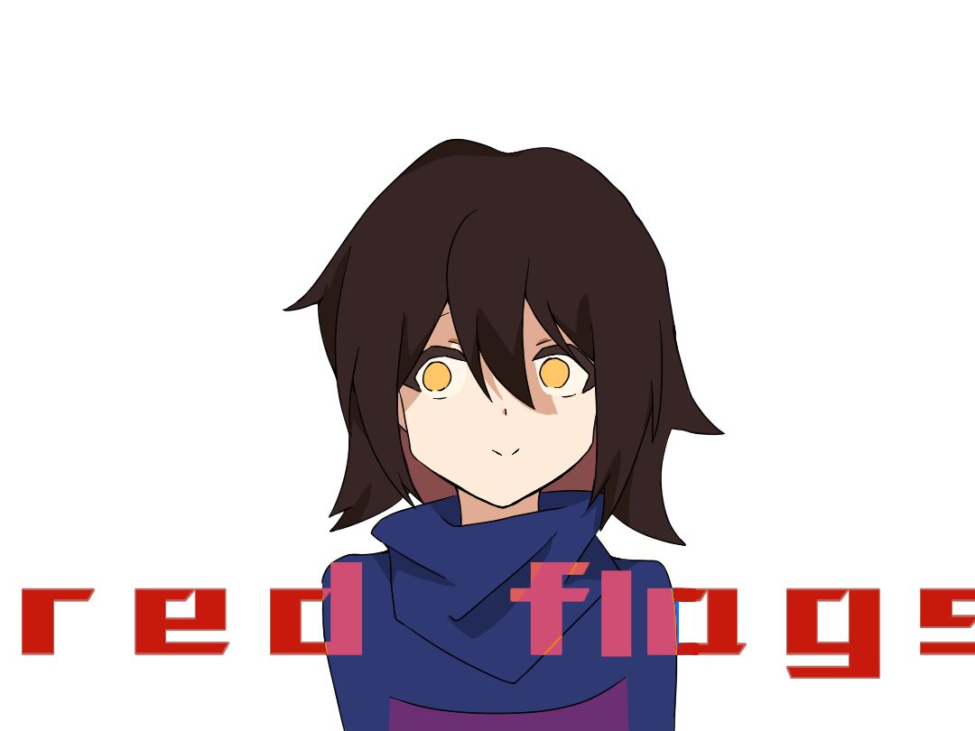 red flags 但是传说之下 轻微花福向 flowey拟人