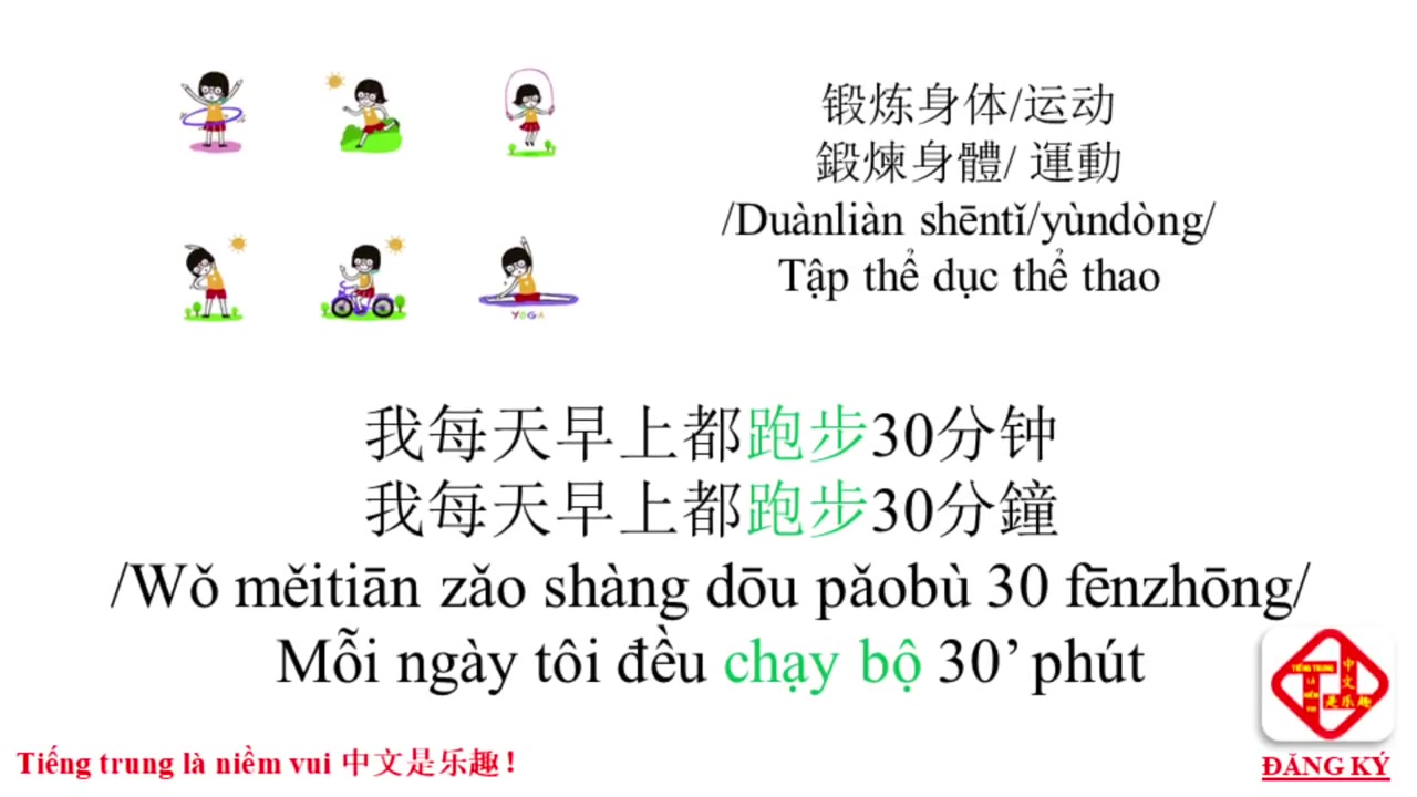 [图]越南人学习汉语教程Một Ngày Của Tôi 我的一天 -Wŏ de yītiān-