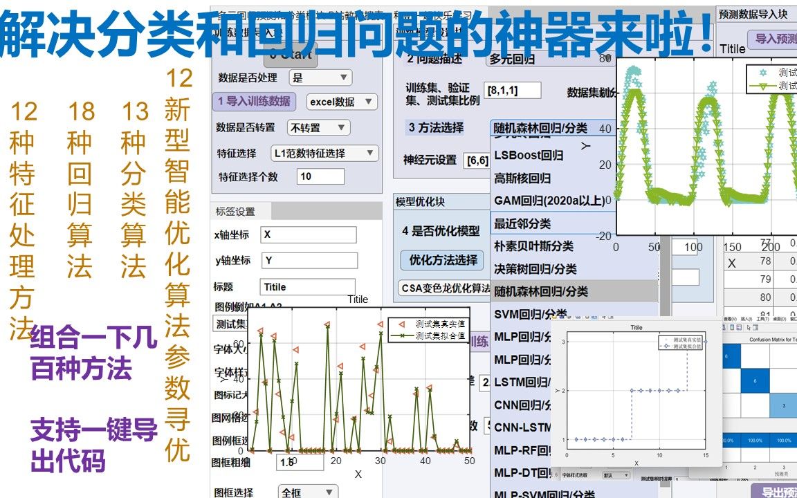 一键式机器学习神器|实现上百种方法|分类|回归|一键导出代码|小白的福音哔哩哔哩bilibili