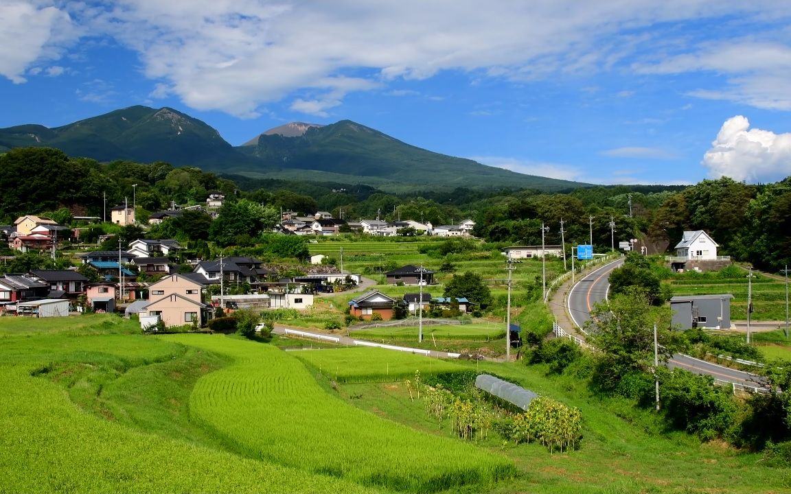 [图]【超清日本】第一视角 眺望百选 长野县浅间连山和田园 (4K测试视频) 2020.8