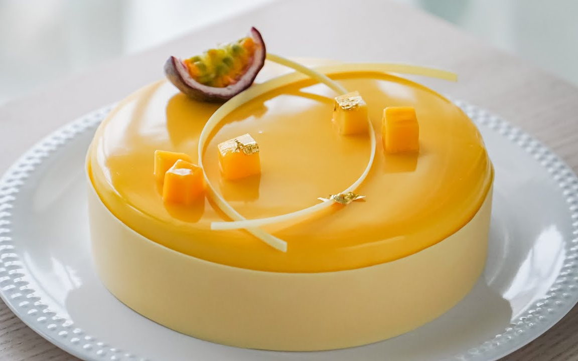 [图]【Thy Than】芒果百香果慕斯蛋糕~｜Mango Passion Fruit Mousse Cake