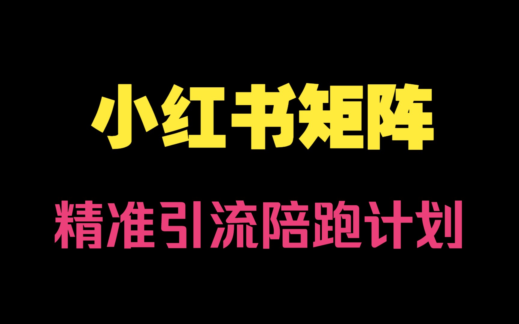 教你从0到1玩转小红书矩阵精准引流陪跑计划视频教程(钟小玲)哔哩哔哩bilibili