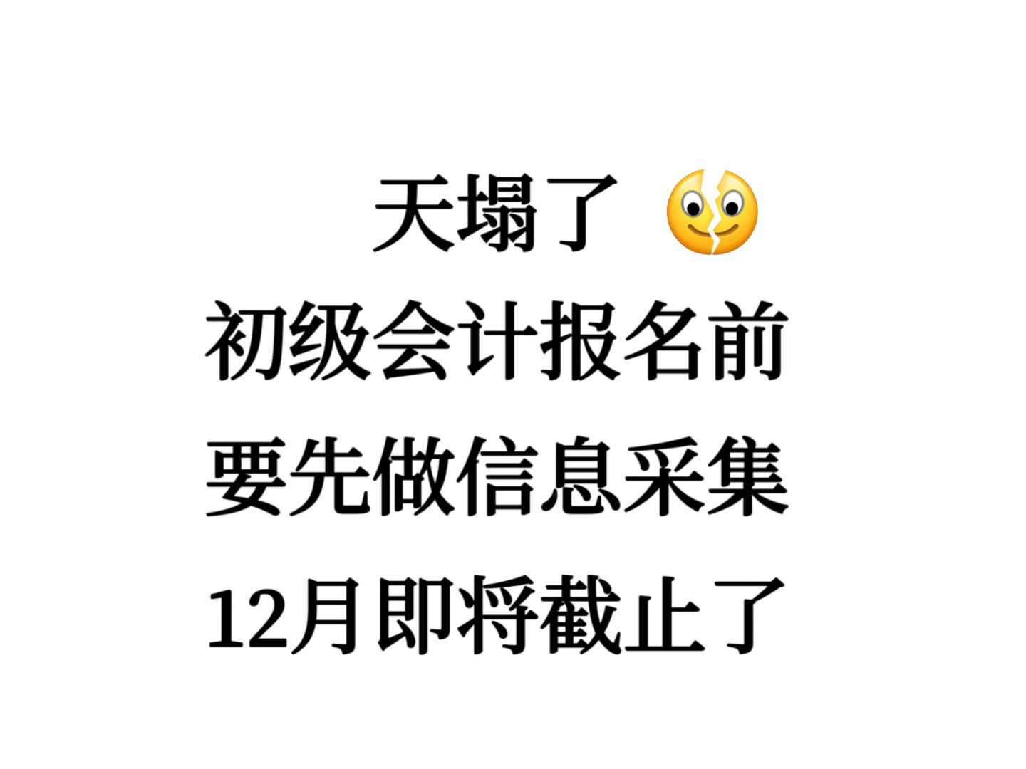 25初级会计信息采集,即将截止!详细流程手把手教你高效信息采集!哔哩哔哩bilibili