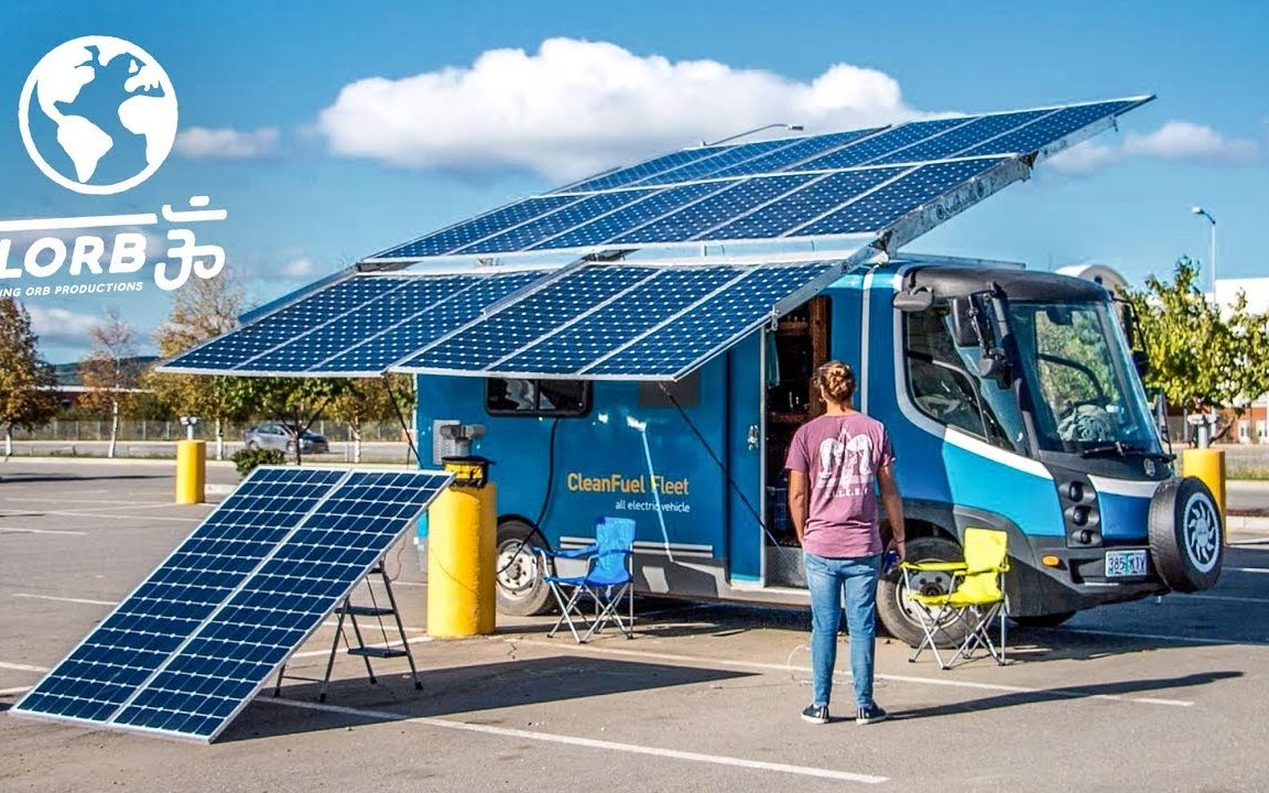 厉害了纯电动vanlife房车纯太阳能驱动带18块太阳能板vanlife房车改装