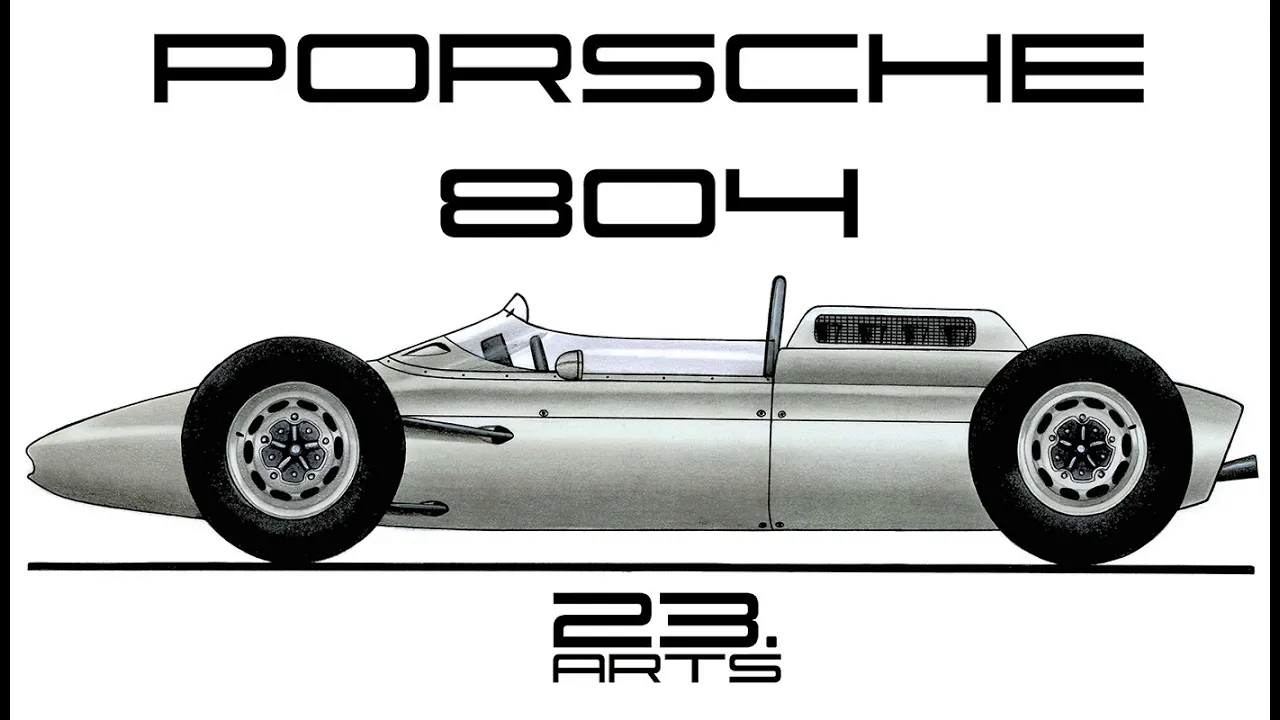 how to draw porsche 804 blueprint_哔哩哔哩_bilibili