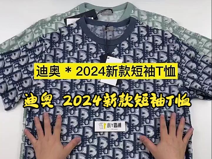 实拍讲解—— 迪奥 2024新款短袖T恤哔哩哔哩bilibili