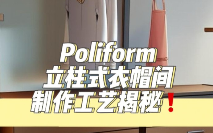 Poliform立柱式衣帽间制作工艺揭秘原单1:1,因为精密所以精细所有的细节必须打造的完美无缺哔哩哔哩bilibili